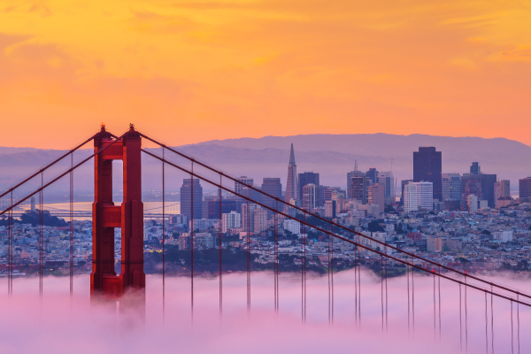 Image of the Golden Gate Bridge in San Francisco